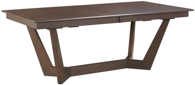 Kincaid® Kafe Mocha 80" Rectangular Trestle Dining Table-0