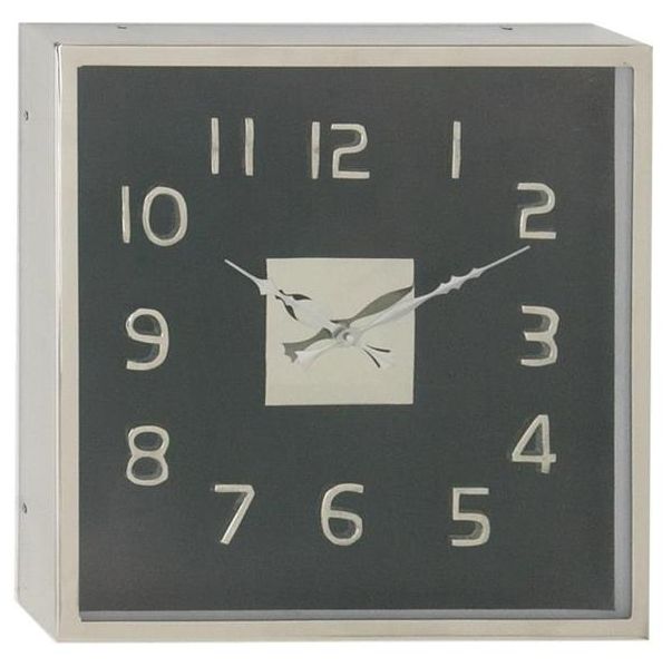 Deco Marche Black 14" Wall Clock-0