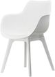 A & B Home White Arm Chair-0