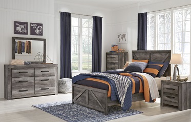 Wynn’s Long Power Set Wynn 6 Piece Full Bedroom Set | Walker Furniture & Mattress