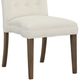 Fairfield® Customizable Entree Dining Straight Short Back Armless Stack Chair with Tobacco Legs-1
