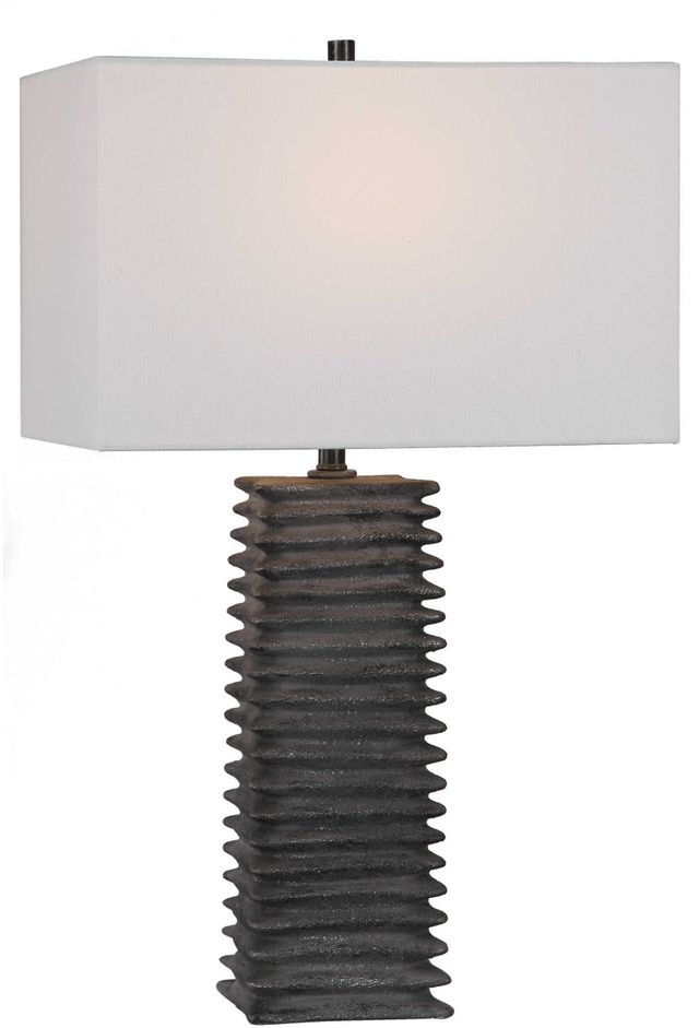 Uttermost® Sanderson Metallic Charcoal Table Lamp-3