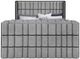 Global Furniture USA Isabella Gray King Sleigh Bed with LED-1