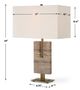 Uttermost® Turning Point Brass Travertine Table Lamp-2