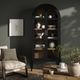 Four Hands Tolle Drifted Matte Black Cabinet-1