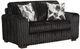 Affordable Furniture 7602 Lush Black Loveseat-0