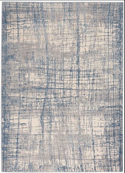 Nourison Home™ CK950 Rush Ivory Blue 5'x7' Area Rug-0