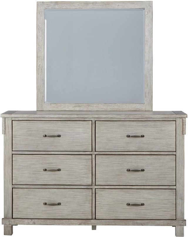 Signature Design by Ashley® Hollentown Whitewash Dresser and Mirror-1