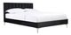 Mazin Furniture Melina Black Queen Upholstered Platform Bed-1