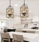 Cal® Lighting & Accessories Palencia 4-Light Distressed Oak Chandelier-3