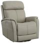 Flexsteel® View Dove Swivel Power Recliner with Power Headrest and Lumbar-0