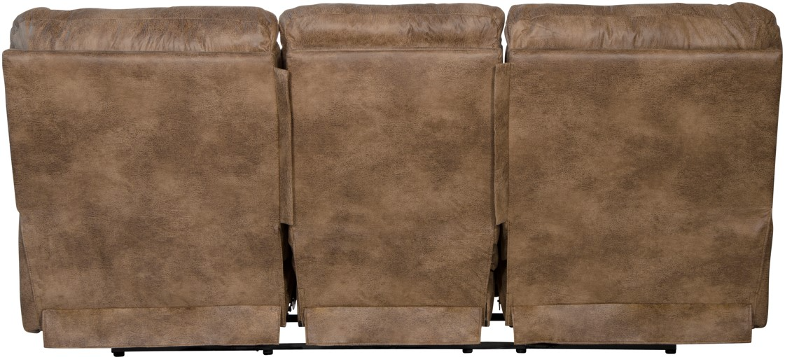 Catnapper® Voyager Brandy Manual Reclining Sofa | Adams Furniture