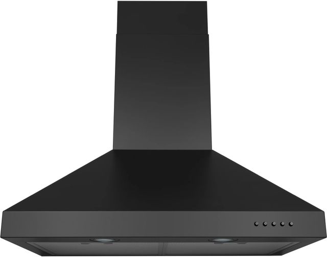 Hauslane Chef Series 30" Matte Black Convertible Wall Mounted Range Hood-0