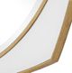 Uttermost® Estella Antique Gold/White Round Mirror-4