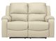 Signature Design by Ashley® Rackingburg 2-Piece Cream Living Room Set with Reclining Sofa-2