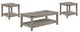 Crown Mark Milton 3-Piece Light Gray Occasional Table Set-0