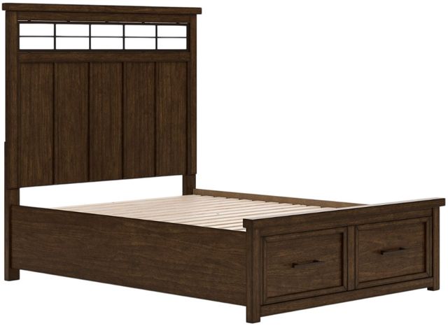 Signature Design by Ashley® Taffenbrook Medium Brown Queen Storage Panel Bed-0