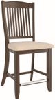 Canadel® Canadel Cognac Washed Upholstered Fixed Stool-0