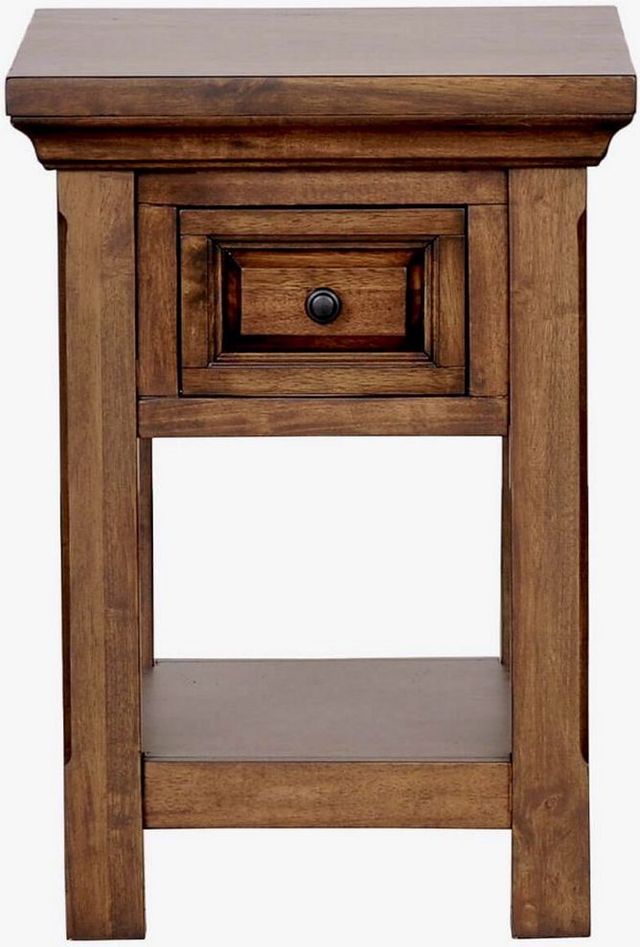Napa Furniture Design Hill Crest Brown Chairside Table-1