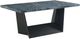Elements International Beckley Dark Espresso Dining Table with Dark Marble Top-0