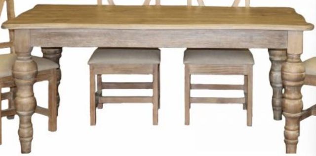 Million Dollar Rustic Carolina Light Barnwood Dining Table-0