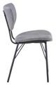 Jofran Inc. Urban Archive Owen Black/Gray Upholstered Side Chair-4