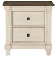 Homelegance® Weaver Antique White/Rosy Brown Nightstand-2