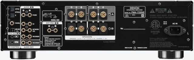 Denon® 2 Channel Black Integrated Amplifier-3