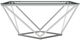 Coaster® Brittania 3-Piece Tempered Glass Top Occasional Table with Nickel Base Set-1