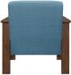 Mazin Furniture Helena Blue Upholstered Storage Accent Chair-3