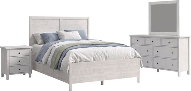 Jofran Inc. Maxton 4-Piece Ivory Queen Panel Bedroom Set-0