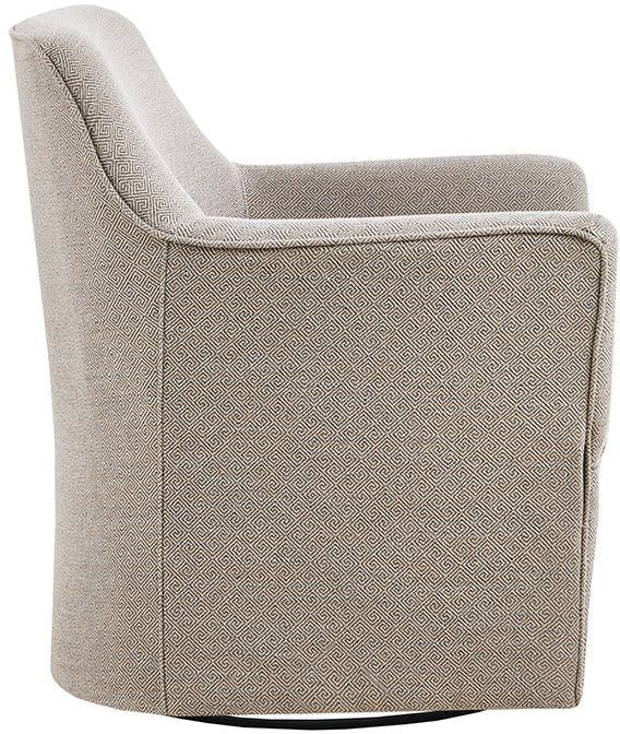 Olliix by Madison Park Grey Augustine Swivel Glider Chair-3
