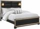 Global Furniture USA Blake Black/Gold King Panel Bed-0