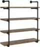Coaster® Elmcrest Black/Grey Driftwood 40" Wall Shelf-3