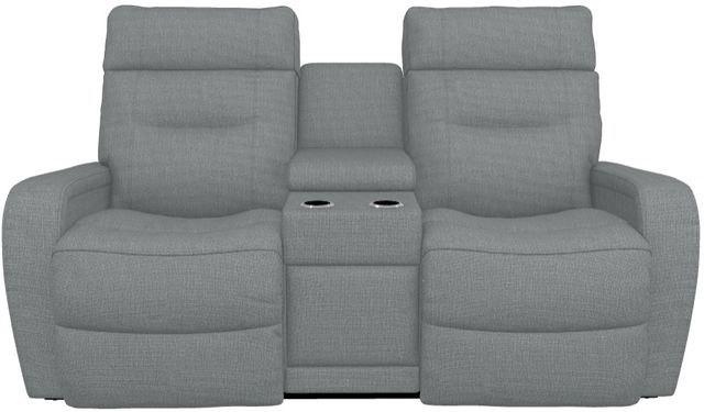La-Z-Boy® Baron Graphite Power Wall Reclining Loveseat with Console, Headrest and Lumbar-1