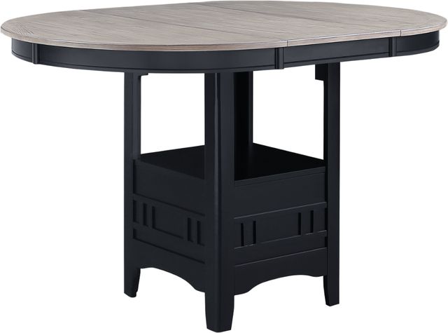 Crown Mark Hartwell Black/Light Gray Counter Table-0