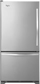 Whirlpool® 18.7 Cu. Ft. Monochromatic Stainless Steel Bottom Freezer Refrigerator-0