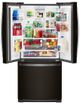 Whirlpool® 30" 19.7 Cu. Ft. Black French Door Refrigerator-1