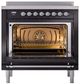 Ilve® Nostalgie II Series 36" Glossy Black Pro Style Induction Range-1