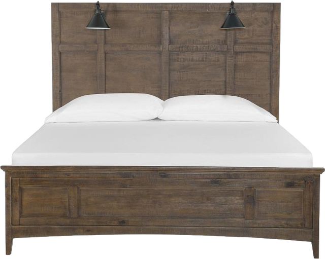 Magnussen Home® Bay Creek Toasted Nutmeg Complete California King Lamp Panel Bed-1