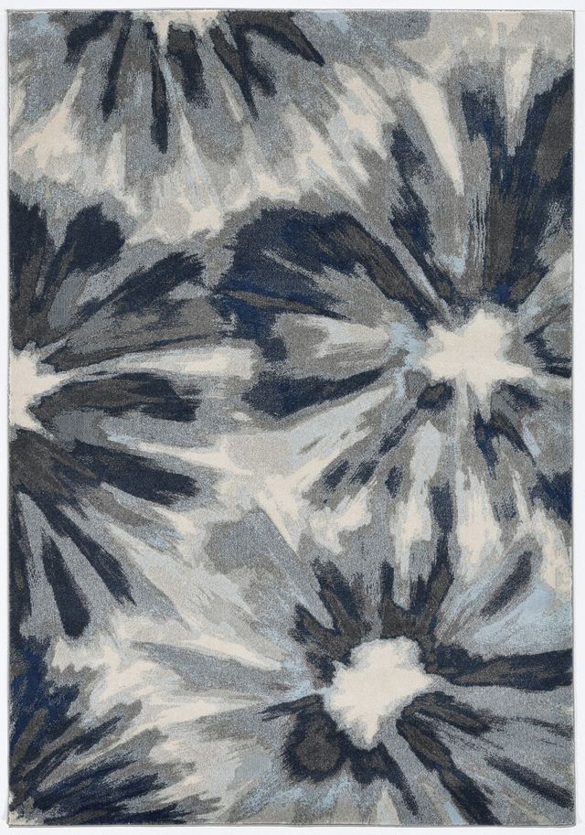 KAS Rugs Stella Ivory Blue 5'x8' Rug-0