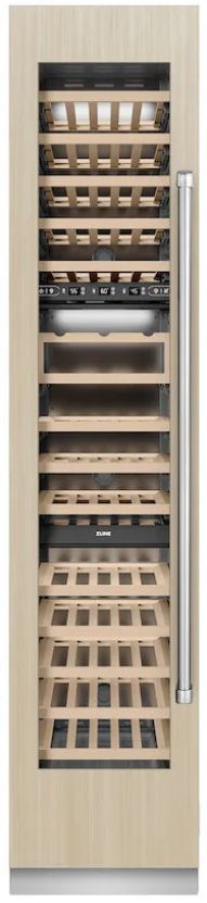 ZLINE 18 in. 9 Cu. Ft. Triple Zone 68 Bottle Panel Ready Left Hinge Column Wine Cooler-0