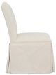 Fairfield® Customizable Entree Dining Camel Short Back Skirted Dining Chair with Tobacco Legs and Buttons-2