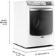 Maytag® 7.3 Cu. Ft. White Front Load Gas Dryer-2