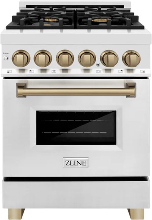 ZLINE Autograph Edition 24" Stainless Steel Pro Style Dual Fuel Range-0