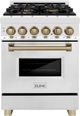 ZLINE Autograph Edition 24" Stainless Steel Pro Style Dual Fuel Range-0