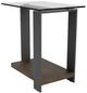 Riverside Furniture Cortland Tempered Chairside Table with Saddle Oak Base-0