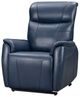 BarcaLounger® Leighton Marco Navy Blue Leather Power Lift Recliner-4