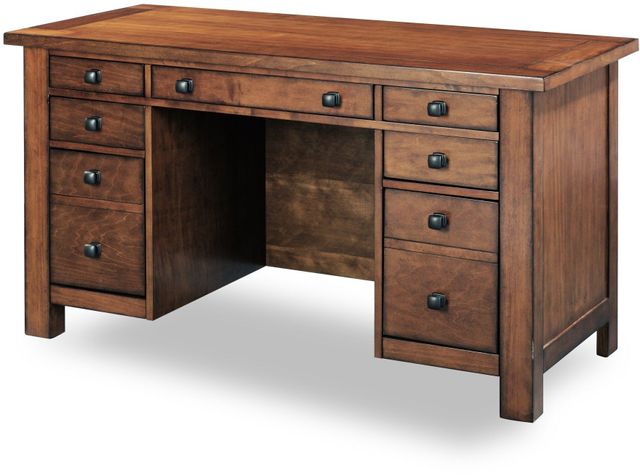 homestyles® Tahoe Brown Pedestal Desk-0