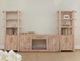 International Furniture Direct Balam Stained White TV Stand-1
